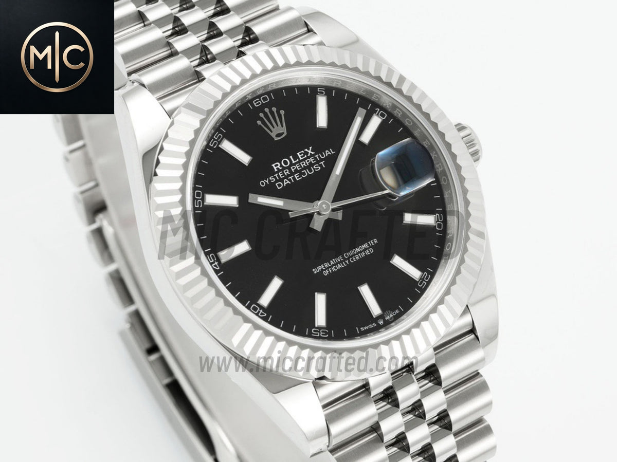 DateJust 41mm 126334 Black Stick Dial on Jubilee Bracelet – Premium Edition