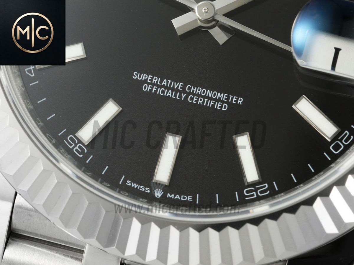 DateJust 41mm 126334 Black Stick Dial on Jubilee Bracelet – Premium Edition