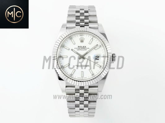 DateJust 41mm 126334 White Stick Dial on Jubilee Bracelet – Premium Edition