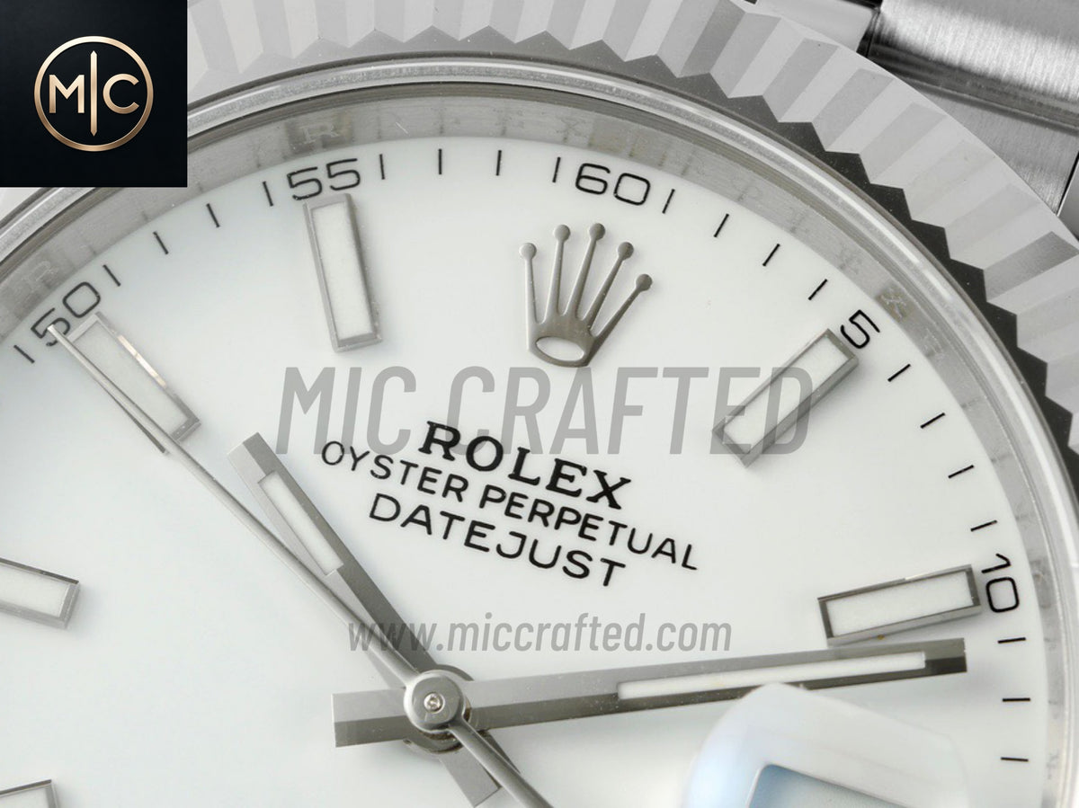 DateJust 41mm 126334 White Stick Dial on Jubilee Bracelet – Premium Edition