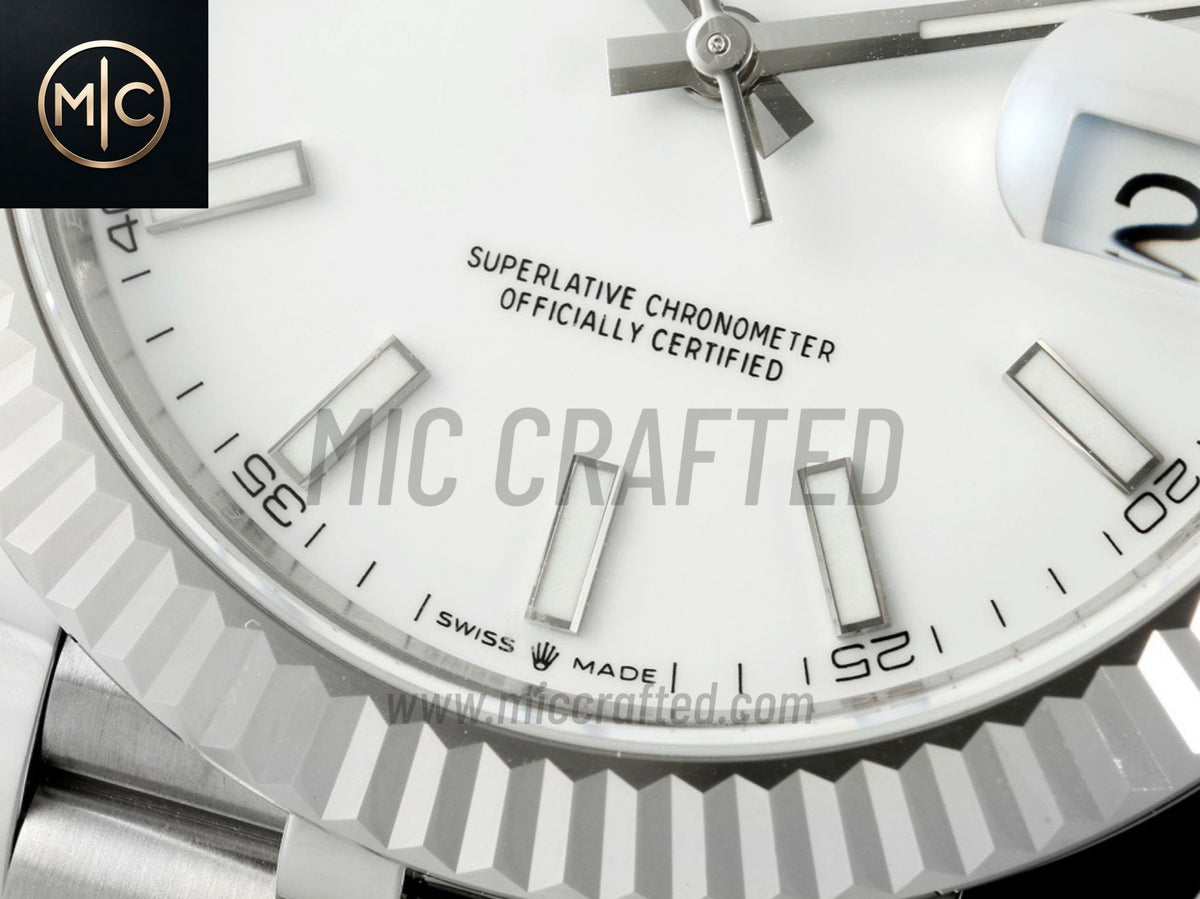 DateJust 41mm 126334 White Stick Dial on Jubilee Bracelet – Premium Edition