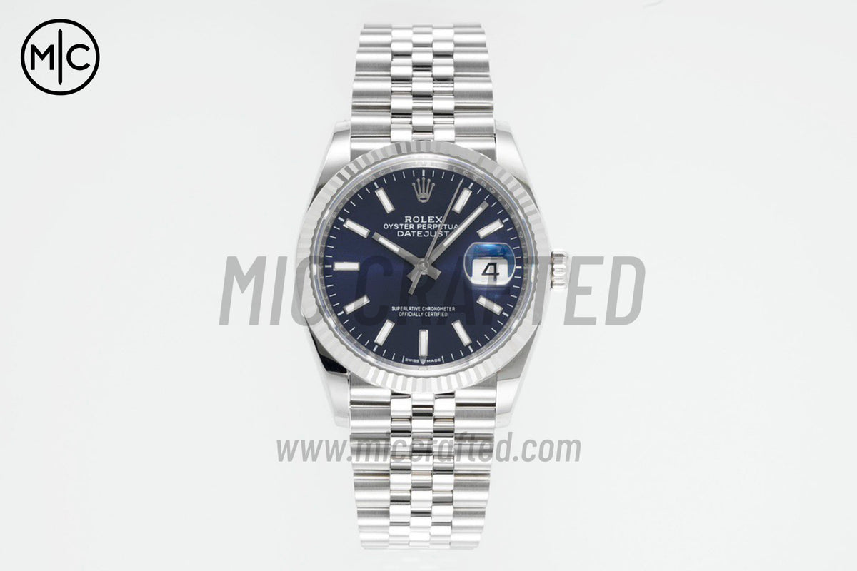 DateJust 36mm 126234 Blue Stick Dial on Jubilee Bracelet – Premium Edition