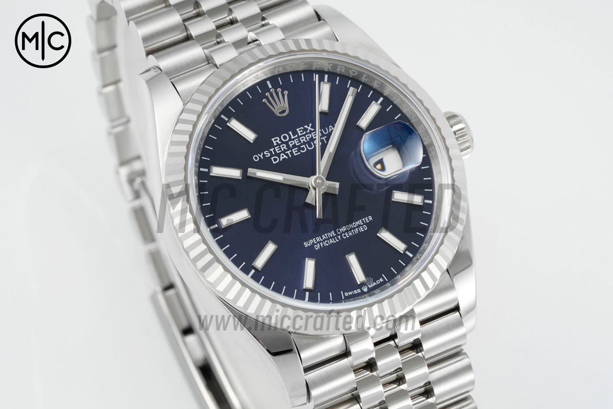 DateJust 36mm 126234 Blue Stick Dial on Jubilee Bracelet – Premium Edition
