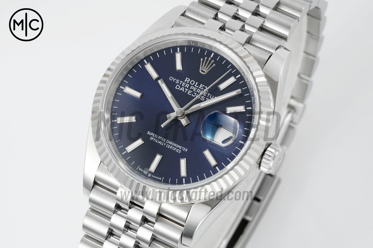 DateJust 36mm 126234 Blue Stick Dial on Jubilee Bracelet – Premium Edition