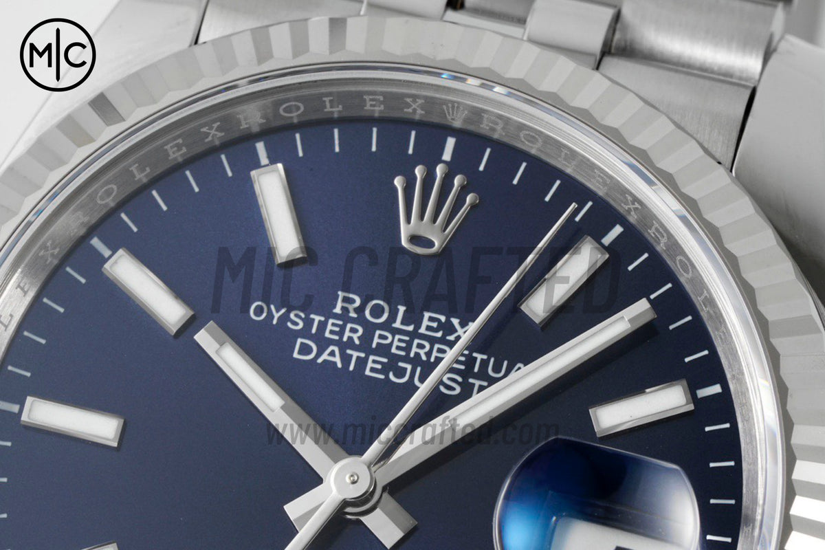 DateJust 36mm 126234 Blue Stick Dial on Jubilee Bracelet – Premium Edition