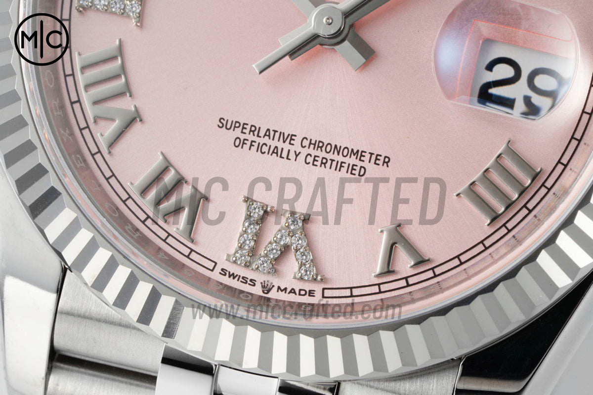 DateJust 36mm 126234 Pink Diamond Roman Dial on Jubilee Bracelet – Premium Edition