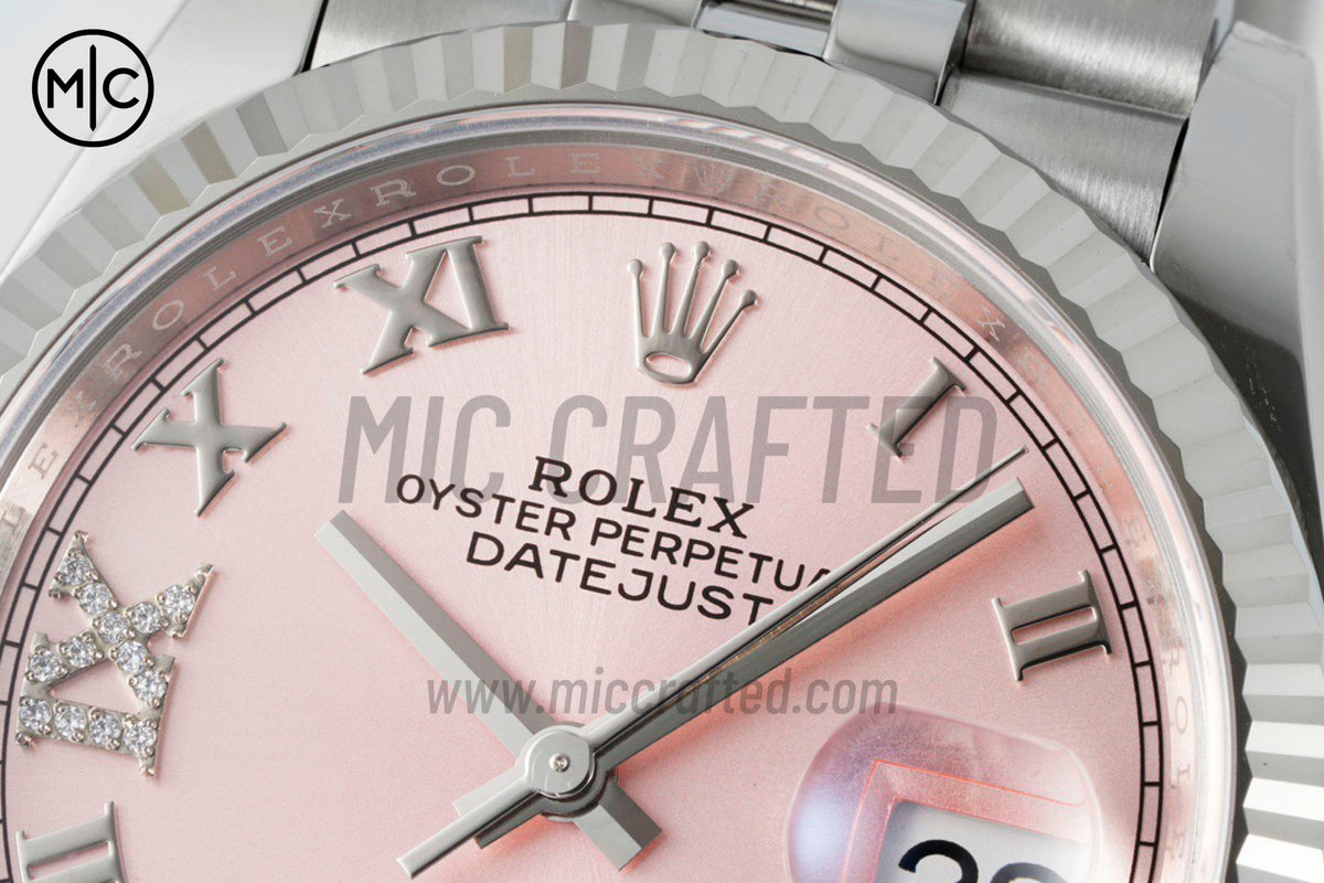 DateJust 36mm 126234 Pink Diamond Roman Dial on Jubilee Bracelet – Premium Edition