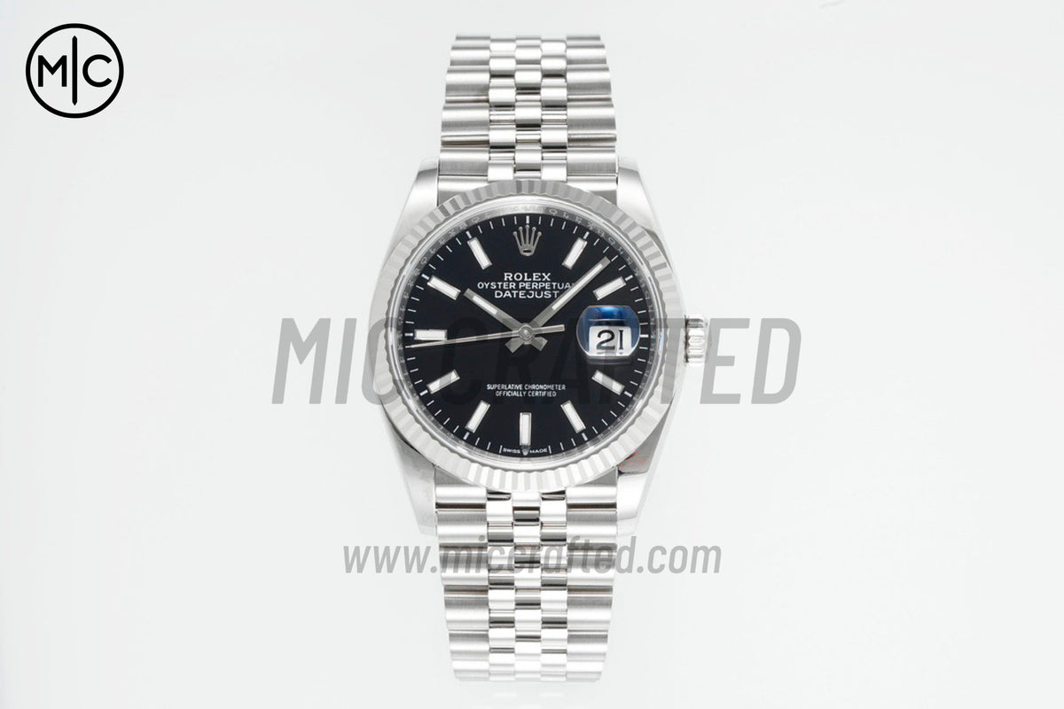 DateJust 36mm 126234 Black Stick Dial on Jubilee Bracelet – Premium Edition