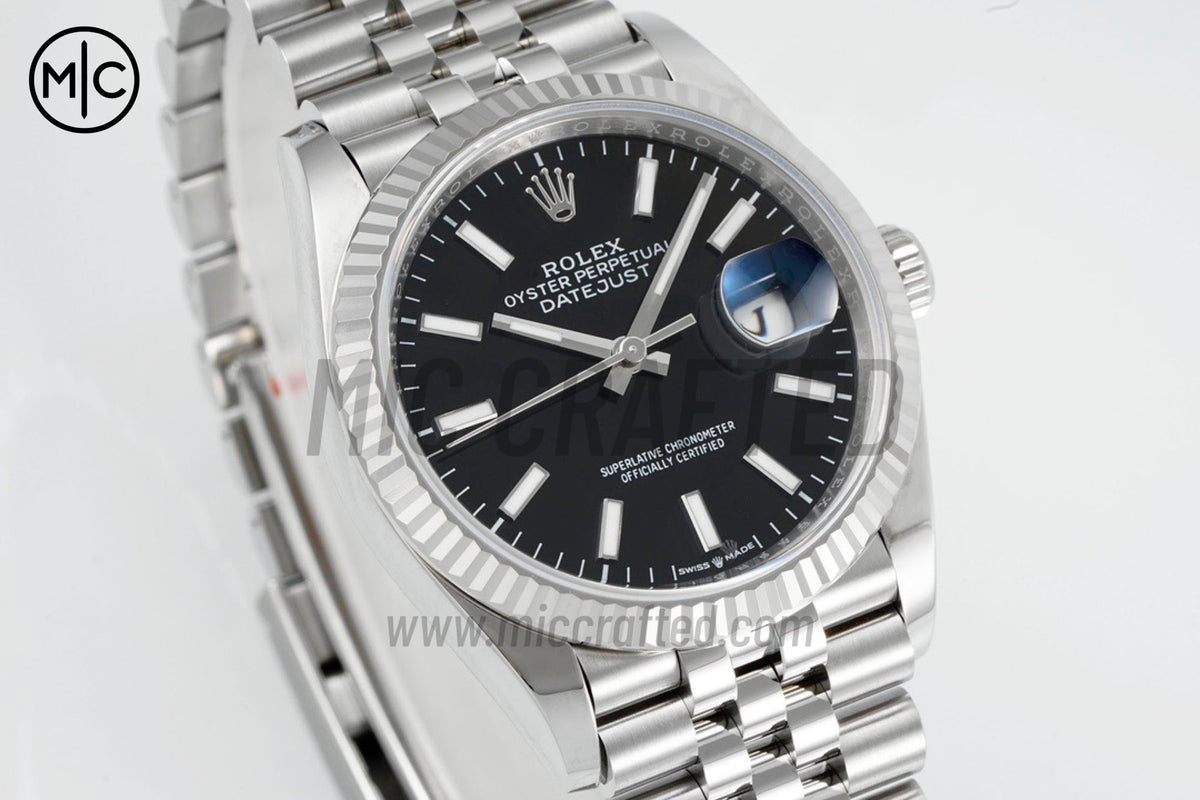 DateJust 36mm 126234 Black Stick Dial on Jubilee Bracelet – Premium Edition