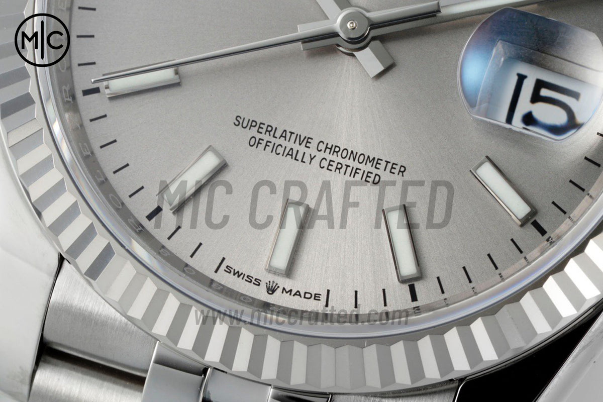 DateJust 36mm 126234 Silver Stick Dial on Jubilee Bracelet – Premium Edition