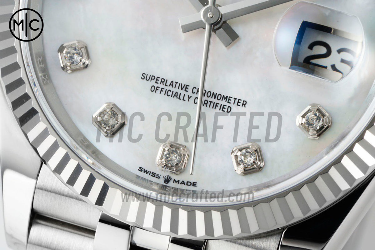 DateJust 36mm 126234 White MOP Diamonds Dial on Jubilee Bracelet – Premium Edition