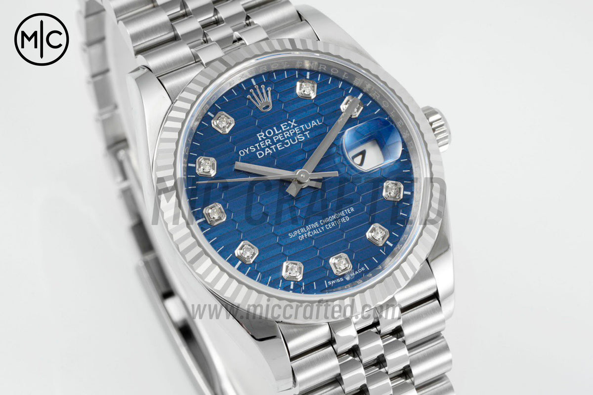 DateJust 36mm 126234 Blue Computer Diamonds Dial onJubilee Bracelet – Premium Edition