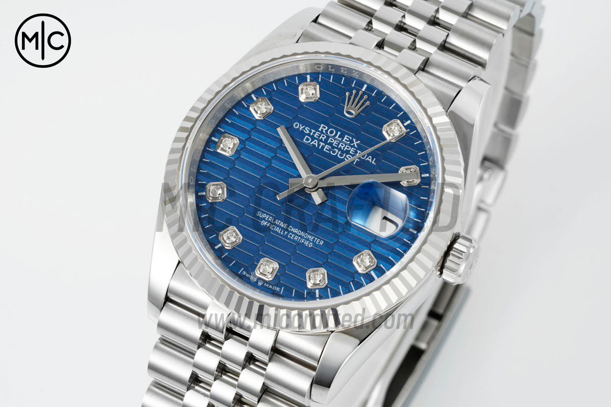 DateJust 36mm 126234 Blue Computer Diamonds Dial onJubilee Bracelet – Premium Edition