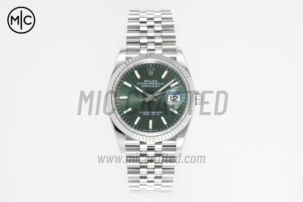DateJust 36mm 126234 Green Stick Dial on Jubilee Bracelet – Premium Edition