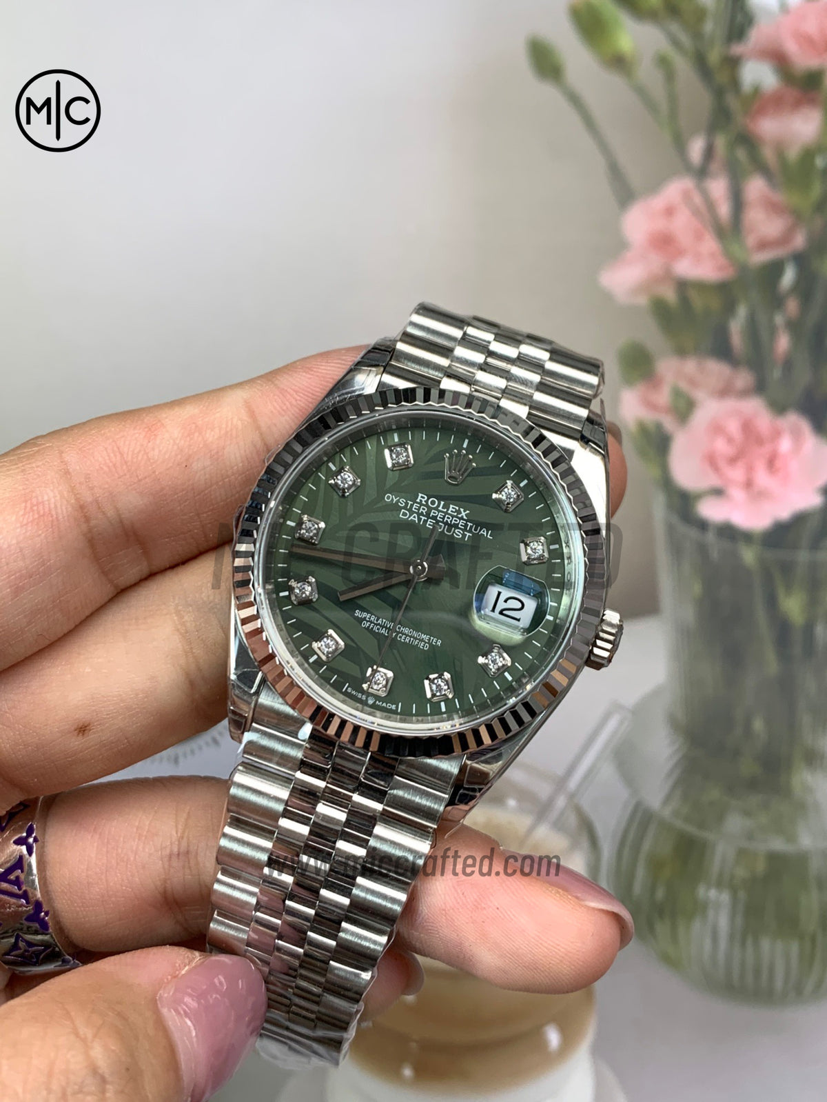 DateJust 36mm 126234 Green Leaves Diamonds Dial on Jubilee Bracelet – Premium Edition