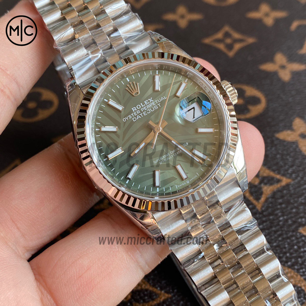DateJust 36mm 126234 Green Leaves Stick Dial on Jubilee Bracelet – Premium Edition