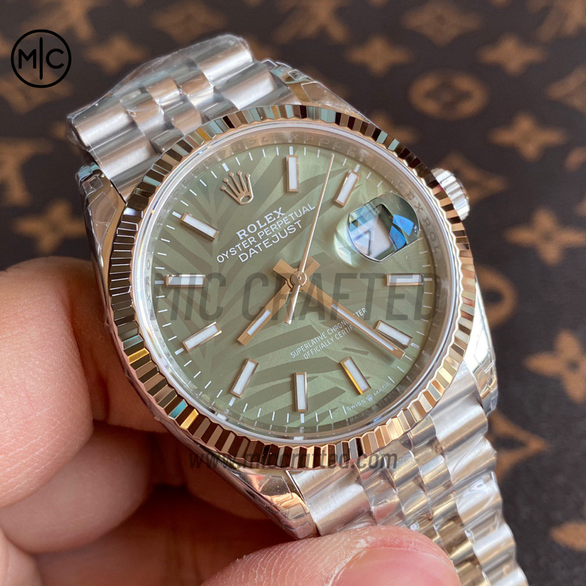 DateJust 36mm 126234 Green Leaves Stick Dial on Jubilee Bracelet – Premium Edition