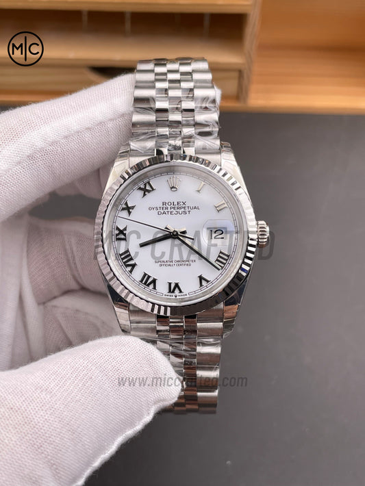DateJust 36mm 126234 White Roman Dial on Jubilee Bracelet – Premium Edition