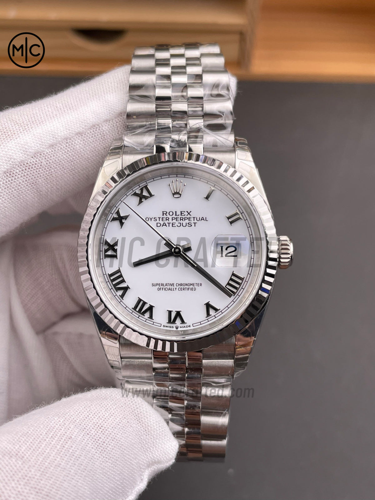 DateJust 36mm 126234 White Roman Dial on Jubilee Bracelet – Premium Edition