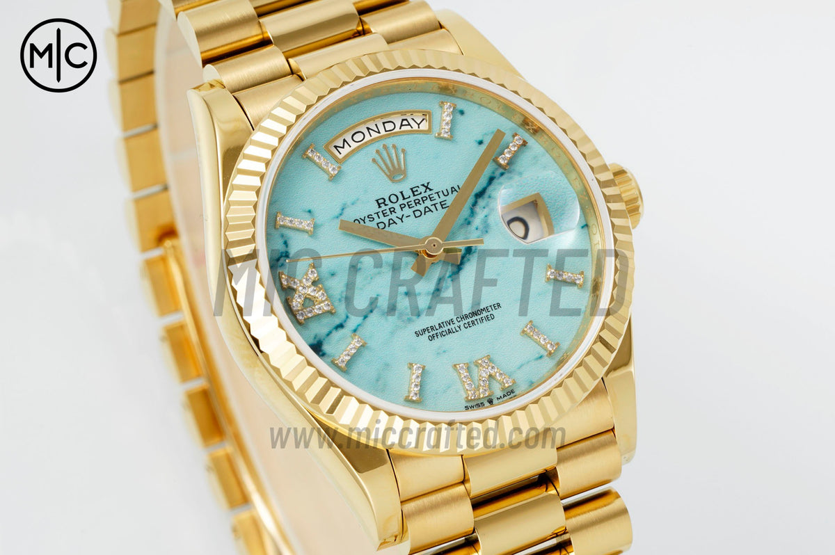 DayDate 36mm 綠松石錶盤 128238 - 高級版