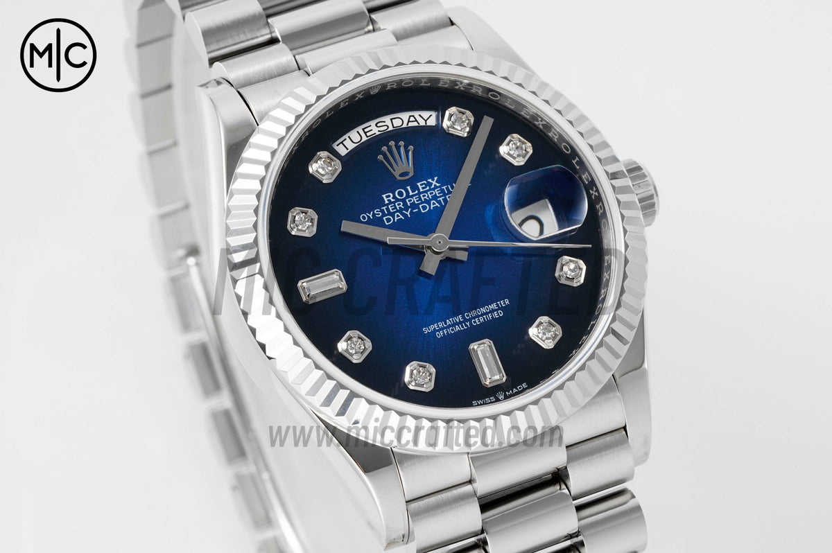 DayDate 36mm Blue Gradient Dial 128239 – Premium Edition