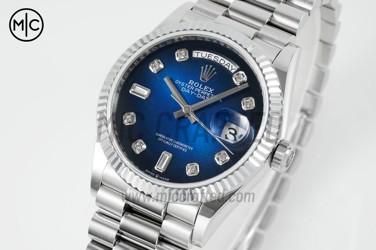 DayDate 36mm Blue Gradient Dial 128239 – Premium Edition