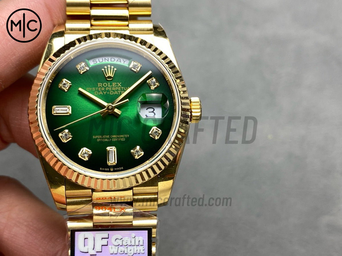 DayDate 36mm Green Gradient Dial 128238 – Premium Edition