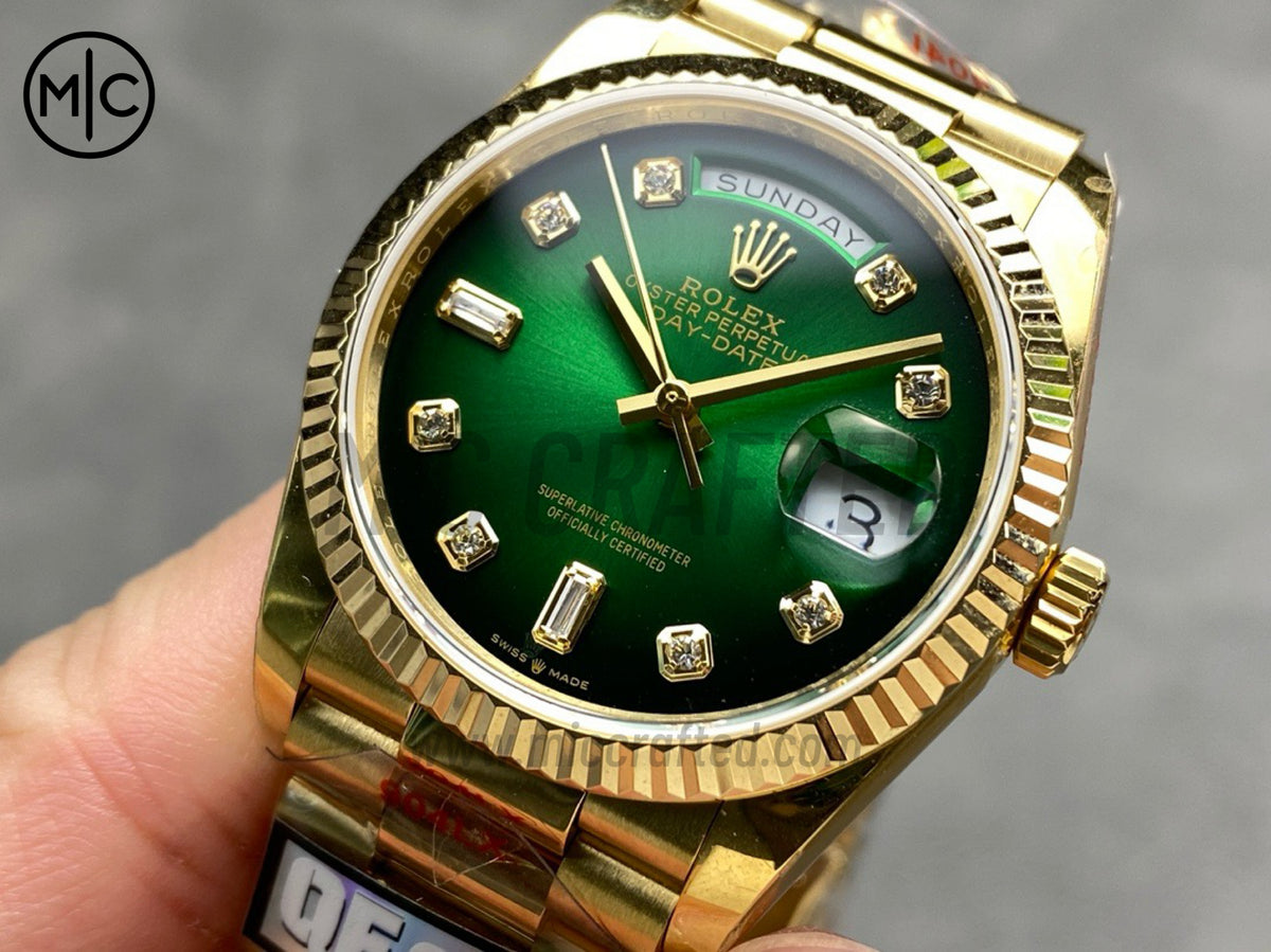 DayDate 36mm Green Gradient Dial 128238 – Premium Edition