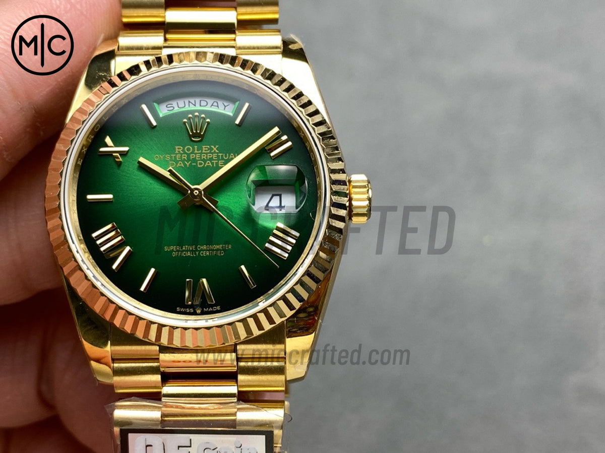 DayDate 36mm Green Gradient Dial 128238 – Premium Edition