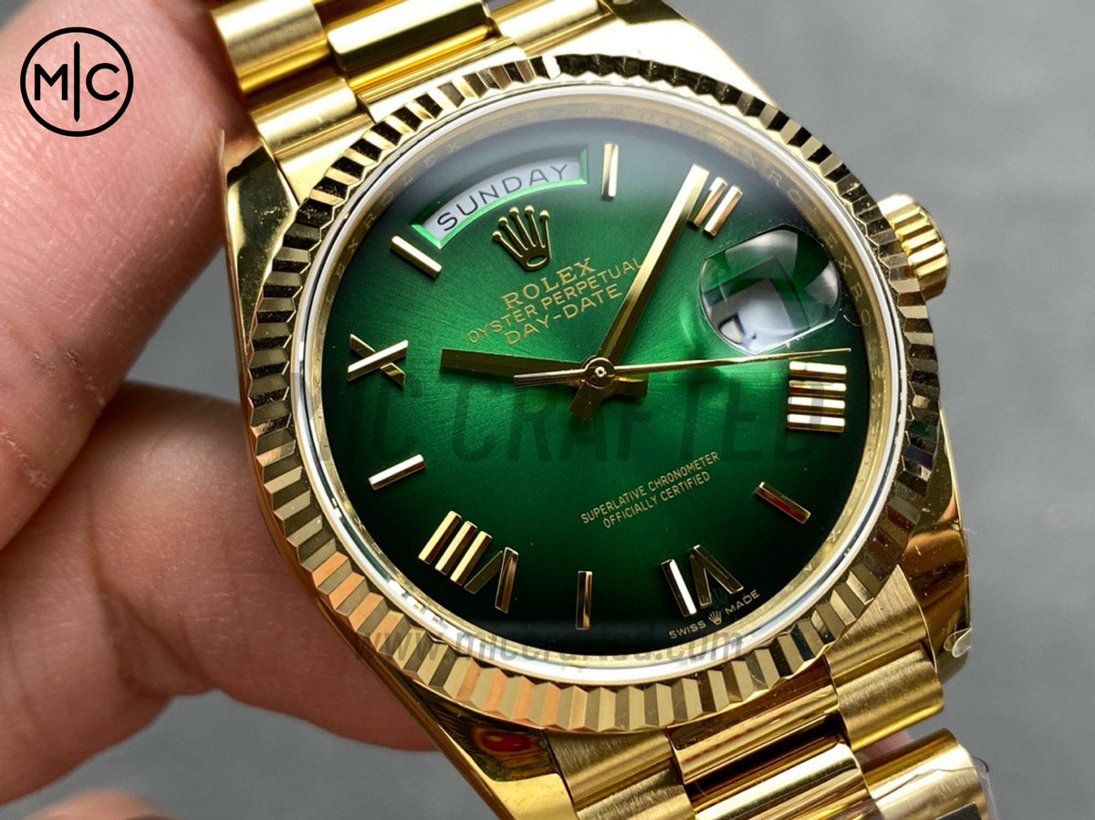 DayDate 36mm Green Gradient Dial 128238 – Premium Edition