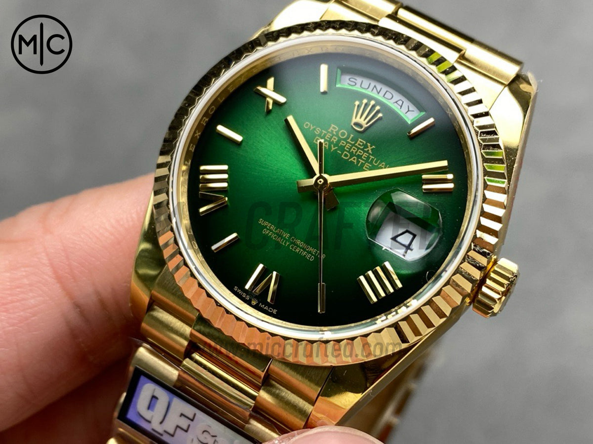 DayDate 36mm Green Gradient Dial 128238 – Premium Edition