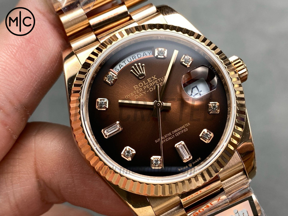 DayDate 36mm Brown Gradient Dial 128235 – Premium Edition