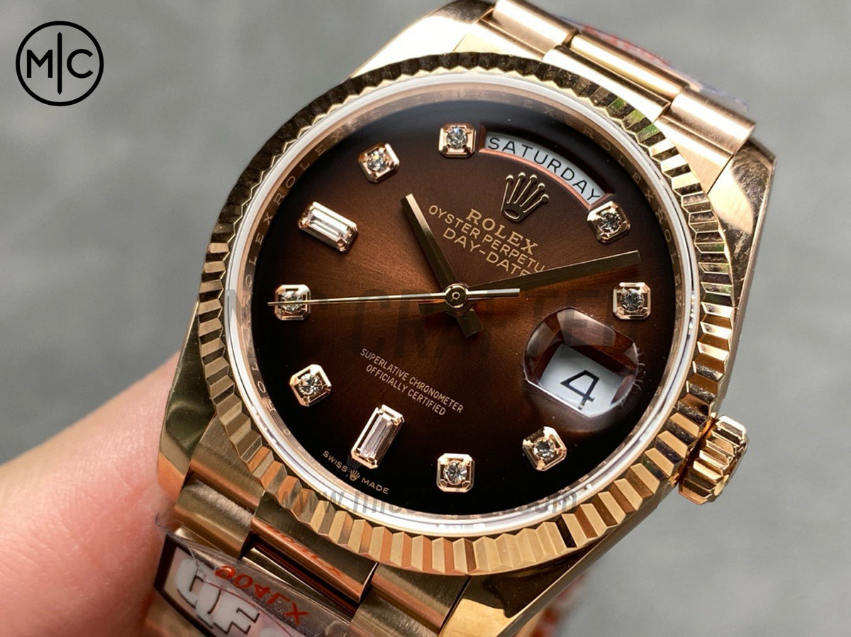 DayDate 36mm Brown Gradient Dial 128235 – Premium Edition