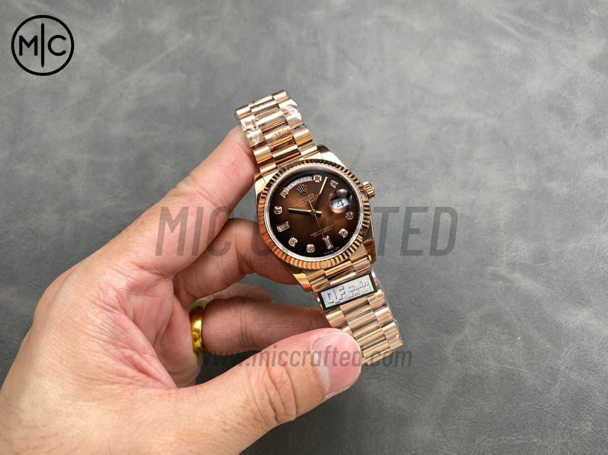 DayDate 36mm Brown Gradient Dial 128235 – Premium Edition