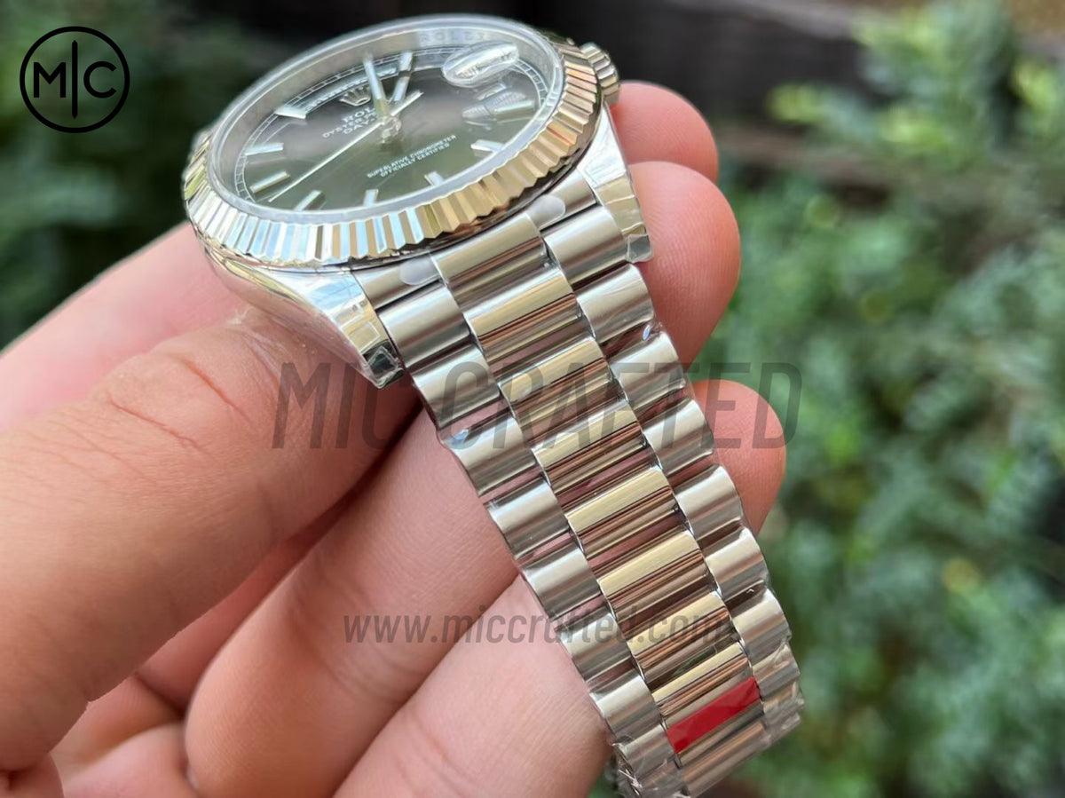 DayDate 40mm 228236 Black Stick Dial on President Bracelet – Premium Edition