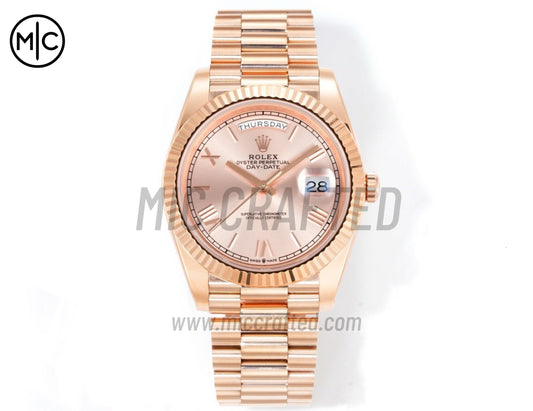 DayDate 40mm 228235 RG Roman Dial on President Bracelet – Premium Edition