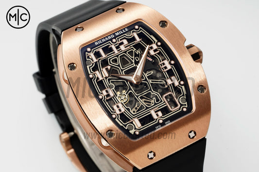 RM67-01 RG Skeleton Dial on Black Rubber Strap – Handcrafted Version
