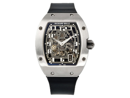 RM67-01 Titanium Skeleton Dial on Black Rubber Strap – Handcrafted Version