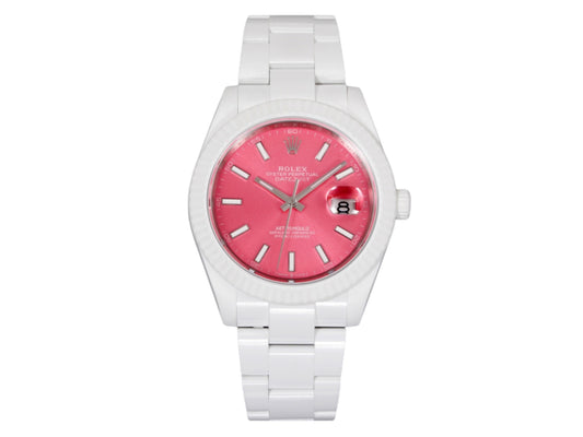 Datejust 41mm White Ceramic – Handcrafted Version