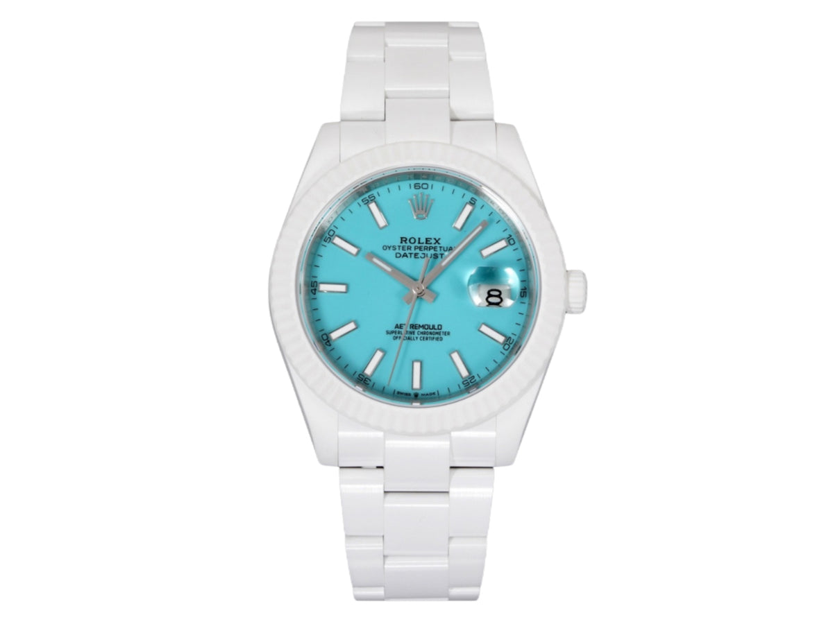 Datejust 41mm 白色陶瓷 - 手工製作版