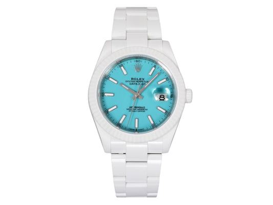 Datejust 41mm White Ceramic – Handcrafted Version
