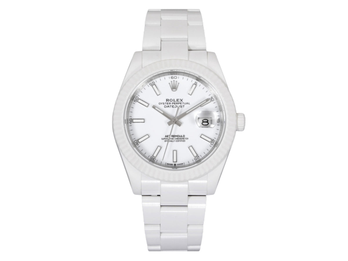 Datejust 41mm 白色陶瓷 - 手工製作版