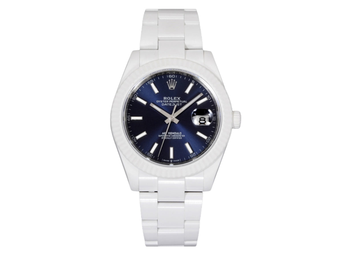 Datejust 41mm 白色陶瓷 - 手工製作版