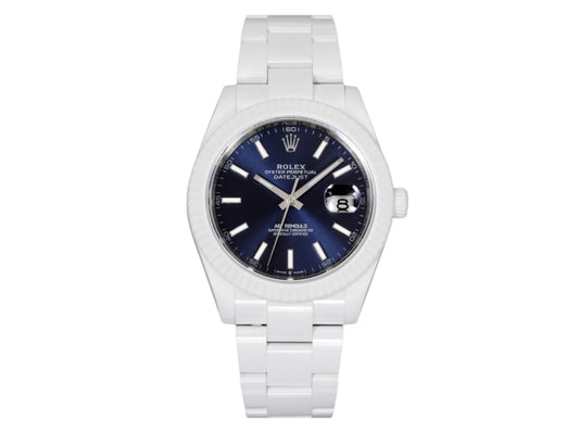 Datejust 41mm White Ceramic – Handcrafted Version
