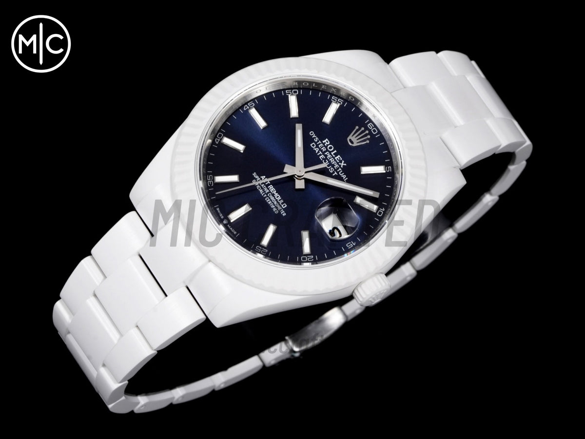 Datejust 41mm 白色陶瓷 - 手工製作版