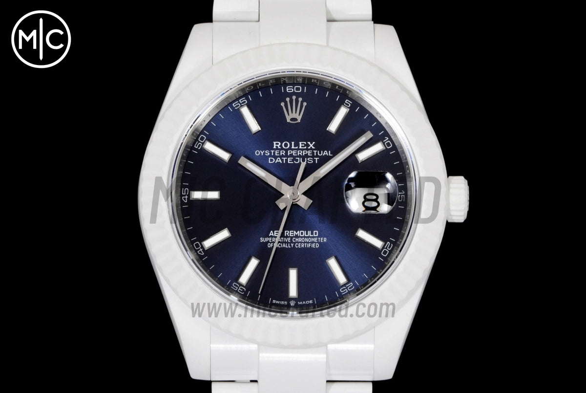 Datejust 41mm 白色陶瓷 - 手工製作版
