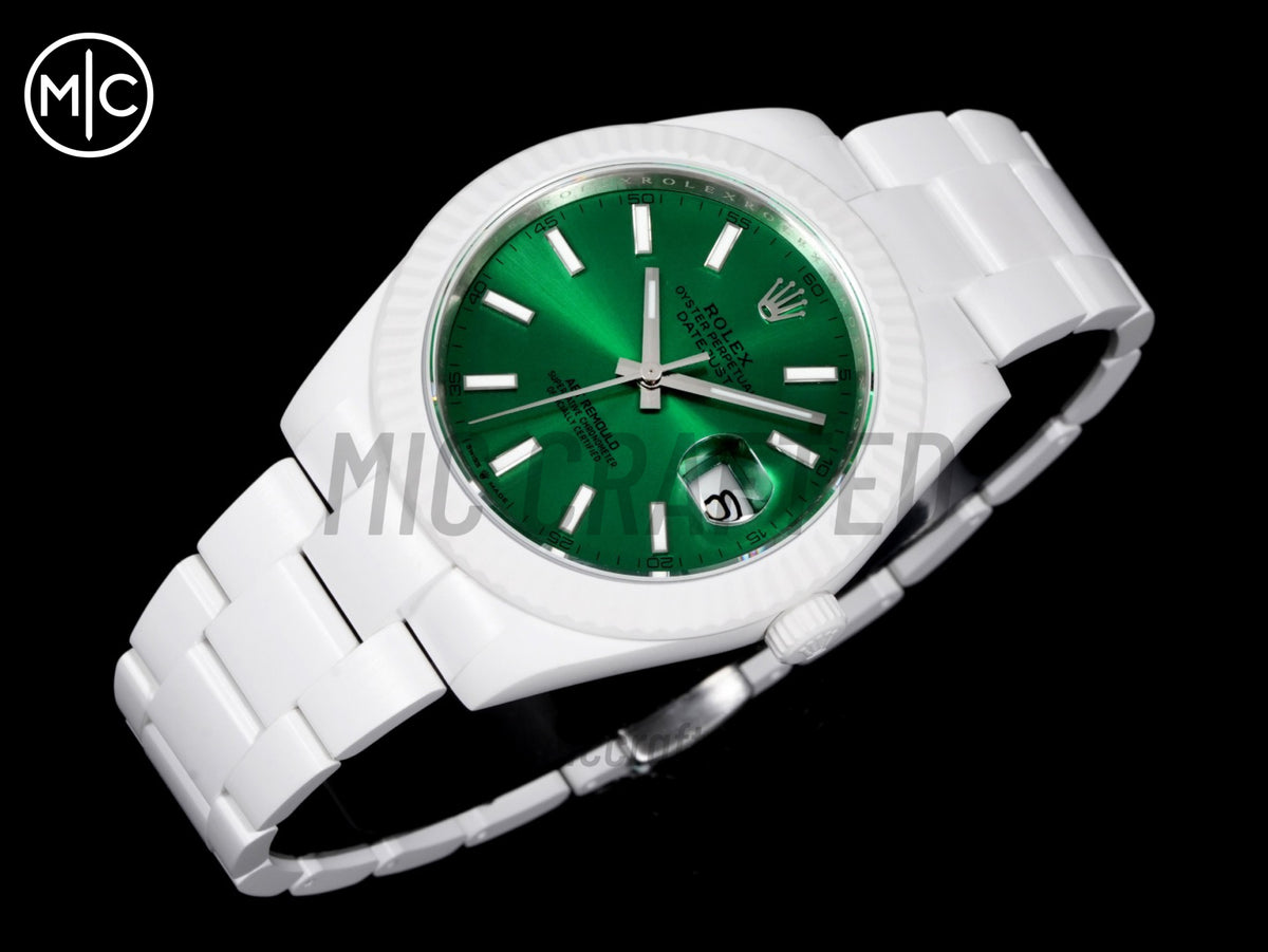 Datejust 41mm 白色陶瓷 - 手工製作版