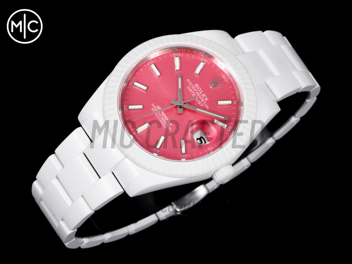 Datejust 41mm 白色陶瓷 - 手工製作版