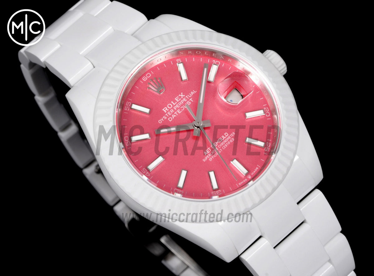 Datejust 41mm 白色陶瓷 - 手工製作版