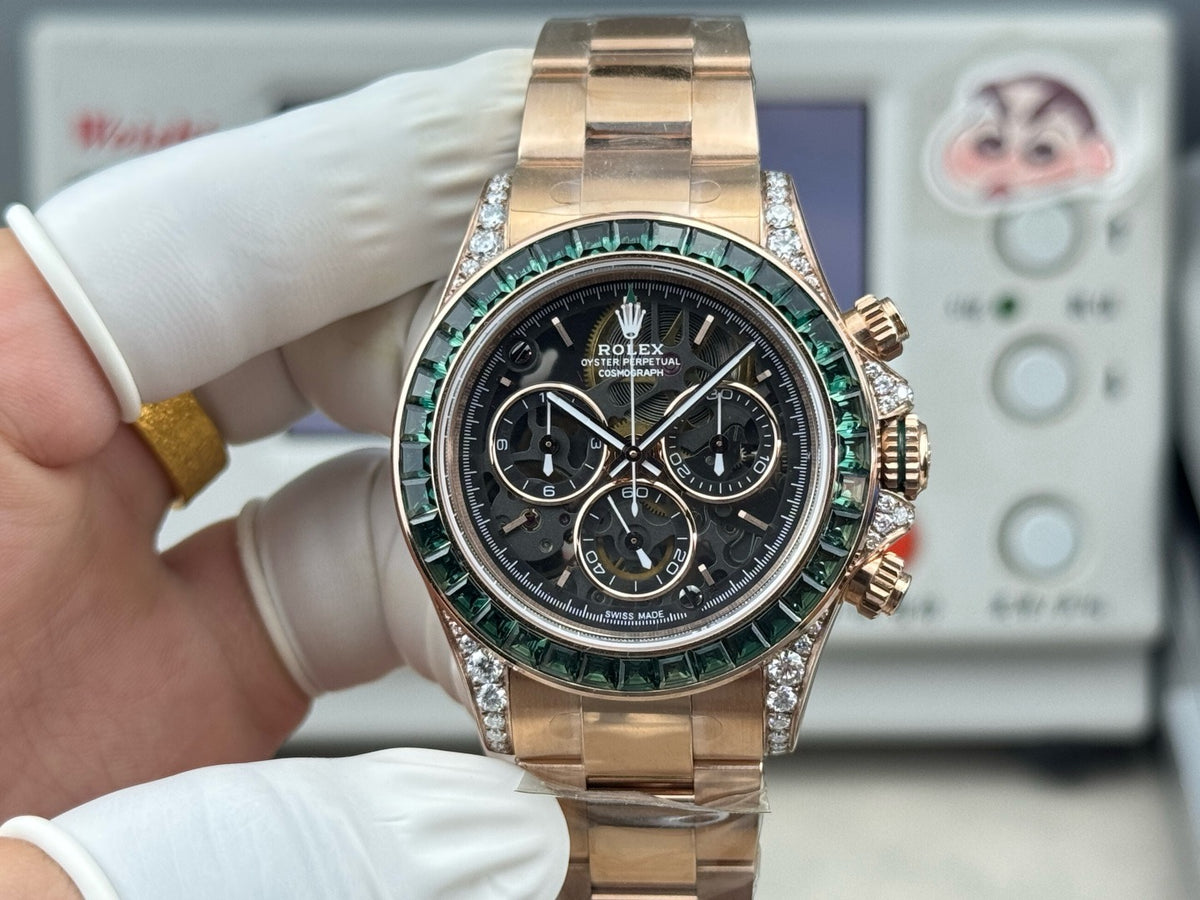 Daytona Emerald Skeleton Dial 40mm – Handcrafted Version